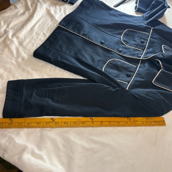 Elegant Alain Manoukian Skirtsuit - black with white trim - Size 44 - Picture 14 of 16